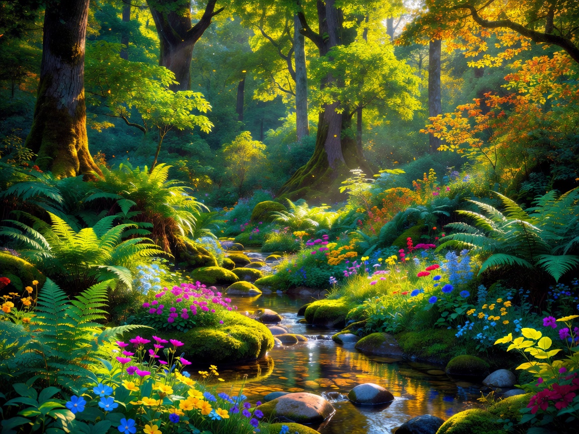 Enhanced vibrant nature photography